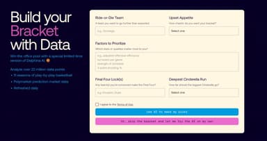 We built an AI data agent for the hardest problem in sports — your March Madness bracket
